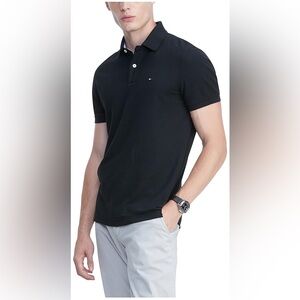 Tommy Hilfiger Men's Polo Shirt in Black